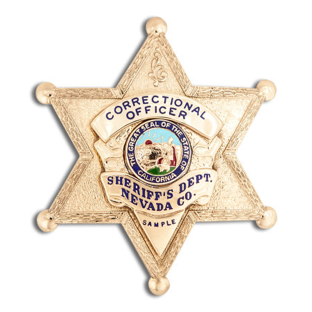 Nevada Co Sheriff Badge - ER Badge