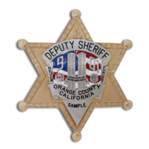 ORANGE COUNTY SHERIFF CALIF , 911 BADGE - ER Badge