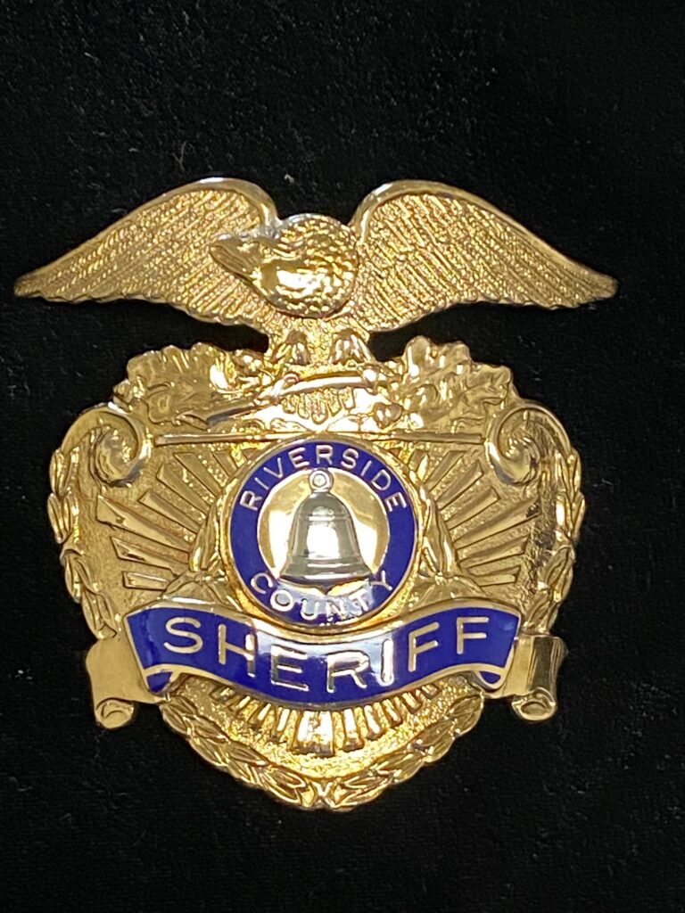 RIVERSIDE COUNTY SHERIFF, CALIFORNIA - ER Badge