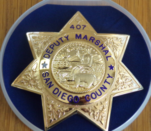 SAN DIEGO COUNTY SHERIFF - ER Badge