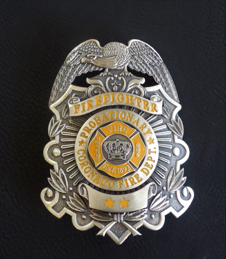 CORONADO FIRE DEPT- PROBATIONARY - ER Badge